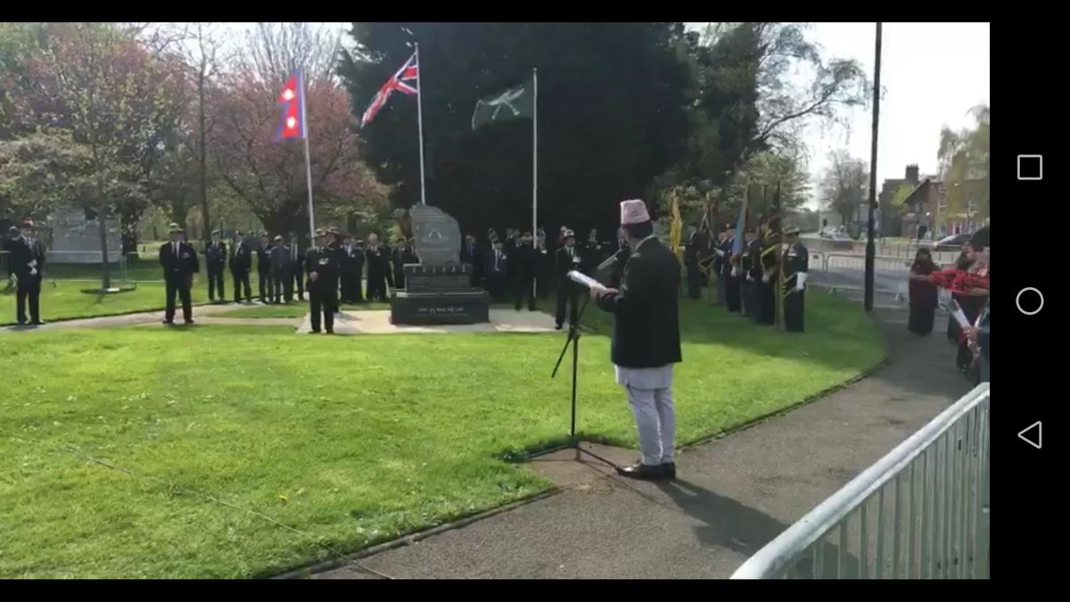 simmo1ks10's tweet photo. So proud to attend the 3rd anniversary #MemorialDedication for our Brave #GhurkaRegiment here in #Nuneaton We love the #Nepalese community #Namaste 🙏 I was streamed live across the world on facetube. I'm in photo 1. #CrowdScene Lovely way to spend a morning 👍 https://t.co/EuyTN2HaZ3