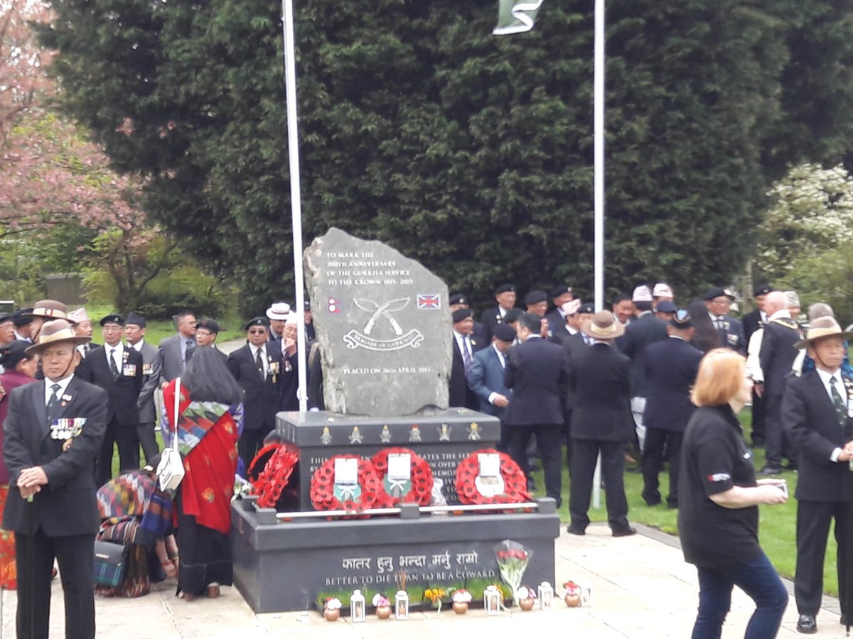 simmo1ks10's tweet photo. So proud to attend the 3rd anniversary #MemorialDedication for our Brave #GhurkaRegiment here in #Nuneaton We love the #Nepalese community #Namaste 🙏 I was streamed live across the world on facetube. I'm in photo 1. #CrowdScene Lovely way to spend a morning 👍 https://t.co/EuyTN2HaZ3