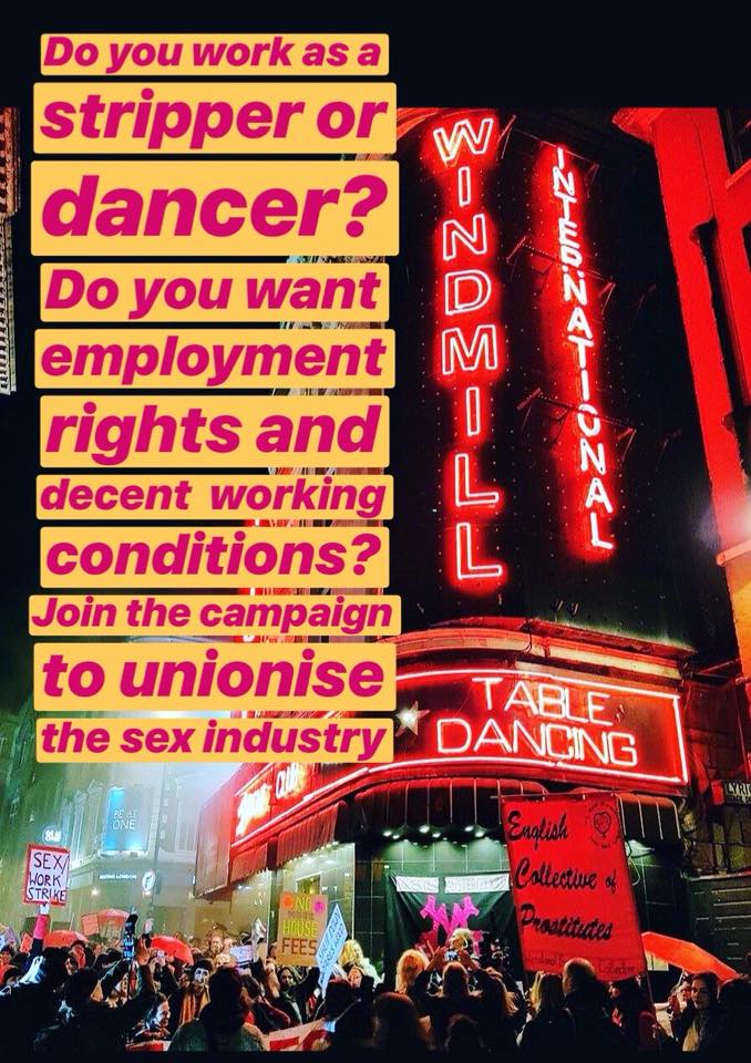 cardiffsisters's tweet photo. Working in the sex industry and want to join a union to fight for employment rights and decent working conditions?⚡️Next organising mtg 23rd May 3pm - 5pm Common House Bethnal Green. https://t.co/2k7IBDFL5e