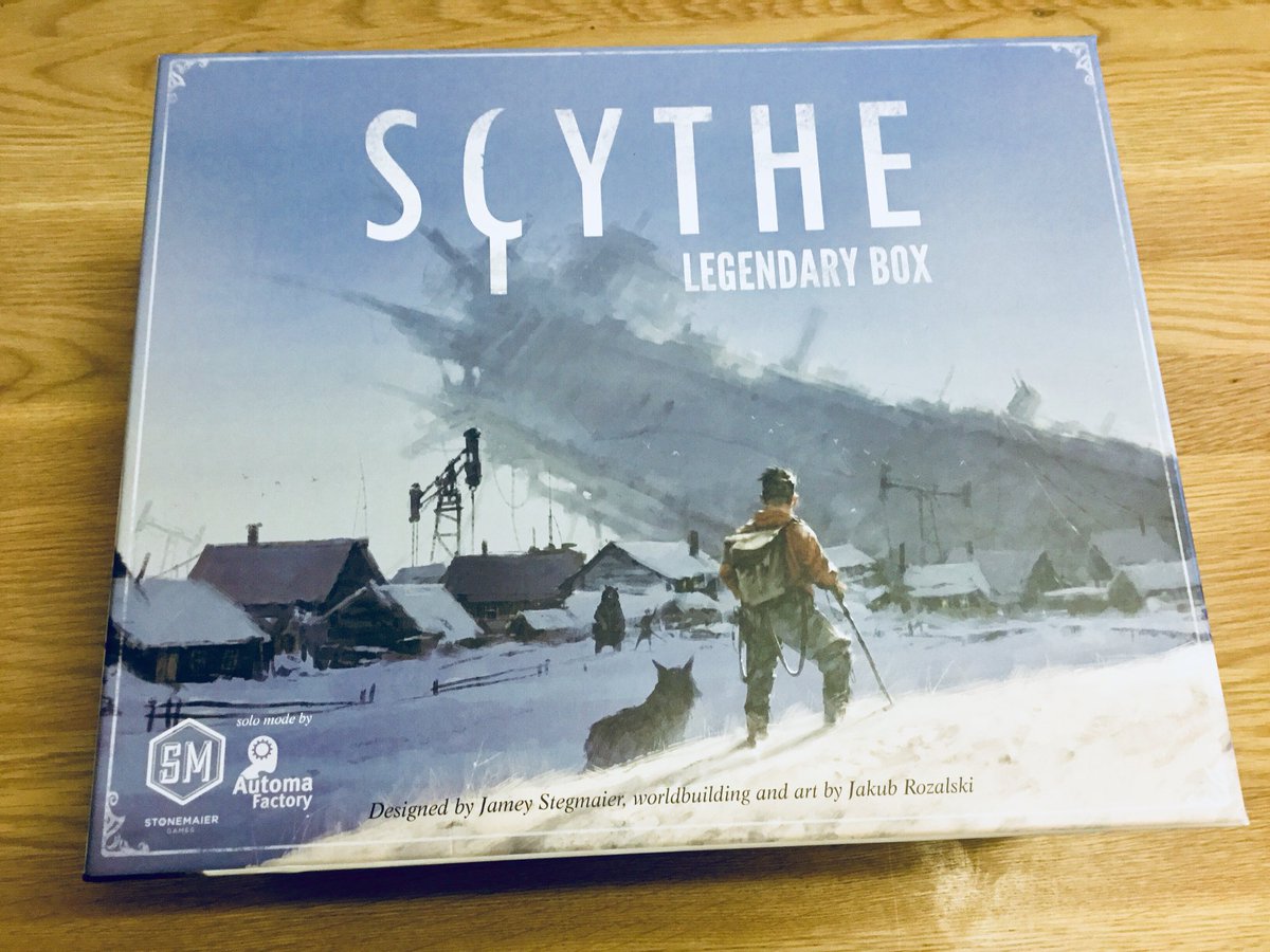 Ronnie Scythe Legendary Box ワイナリーの四季 拡張 メタルコイン スリーブもいくつか購入 お店で店長さんにサイズ会があると教えてもらうも予定が入っていたので断念 Gwには遊びに行きたい にしてもサイズのボックスがデカい アートワーク