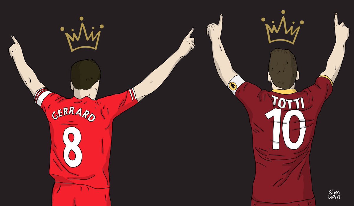 OfficialRoma_ID's tweet photo. Para pahlawan tanah air.

1,496 laga dan 493 gol bagi kota dimana mereka bertumbuh. 

#RomaArt oleh @sim_uan 

#Totti #Gerrard #ASRoma #LFC #UCL https://t.co/0tjpzqGwVc