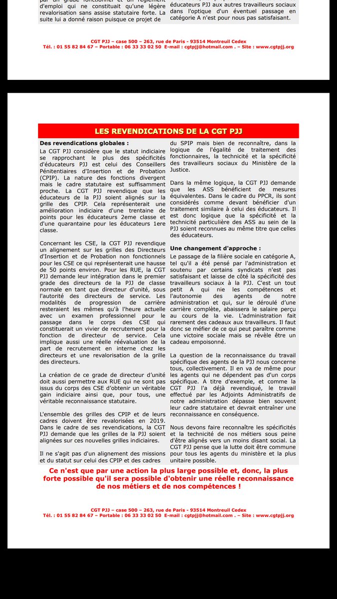 Statuts de la filière sociale à la PJJ : Il faut tout revoir ! Tract de la CGT PJJ