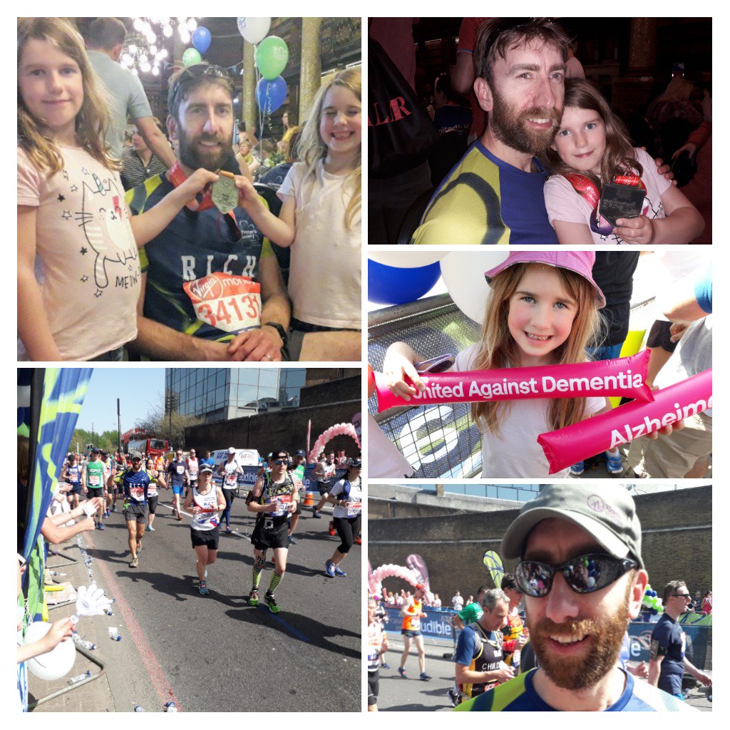 MrsKateVain's tweet photo. £2,244 raised for @alzheimerssoc, 26.2 #londonmarathon miles run, 2 super proud little girls and a slightly emotional wife!
What an amazing day and what an amazing man #RunRichardRun https://t.co/FBvnEJdh0b