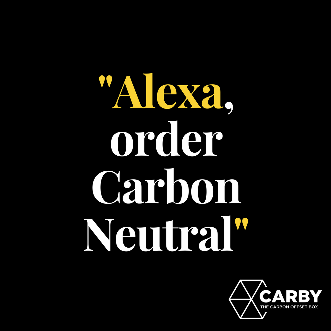 iAmACarby's tweet photo. Fight #climatechange with innovation on #EarthDay2018: "Alexa, order carbon neutral." Offset your carbon footprint with 4 words, powered by #iamacarby and @WildlifeWorks - Give it a try, @LeoDiCaprio @MikeBloomberg @dicapriofdn @algore @ClimateReality @UNFCCC @CaseyNeistat https://t.co/zm3PAb4XqQ