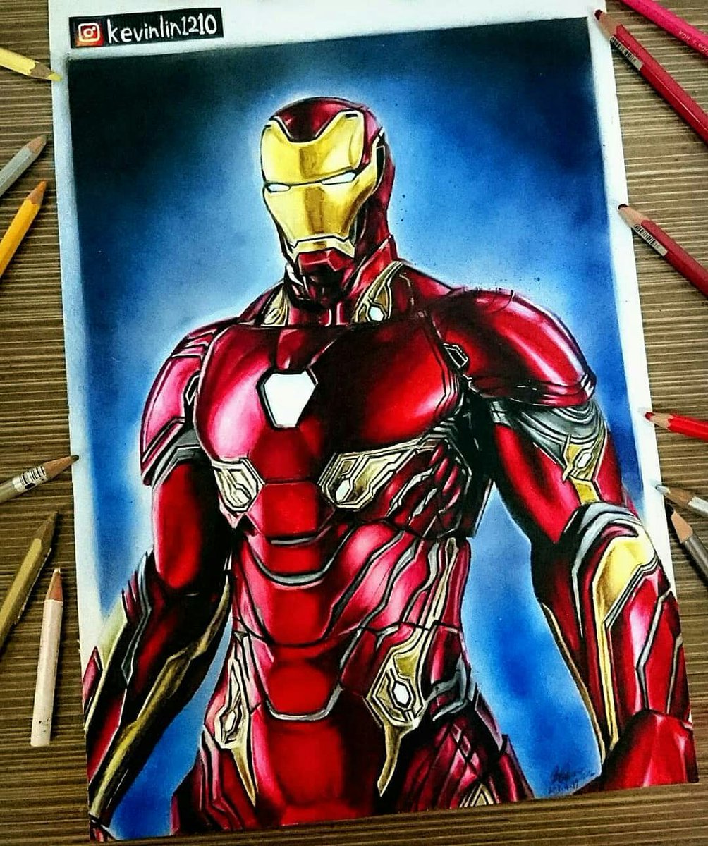 iron man mark 50 drawing