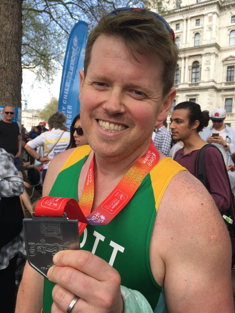 TCServices1990's tweet photo. Well Done Scott #GoBigTogether #LondonMarathon2018 https://t.co/XypdE9wWwH