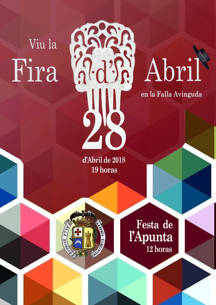 Fallavinguda's tweet image. Fallers, veïns i amics vos esperem el proper dissabte en la falla Avinguda per passar un dia de jocs infantils dinar y fira d ' Abril. Benvingudes Falles de 2019.