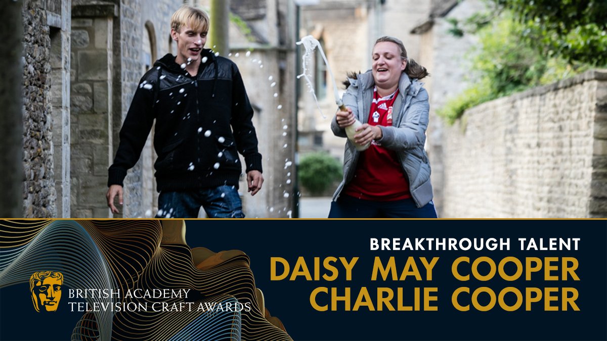 The winners of the Breakthrough Talent award are Daisy May Cooper and Charlie Cooper, creators of This Country! #BAFTATV
Sponsored by Sara Putt Associates