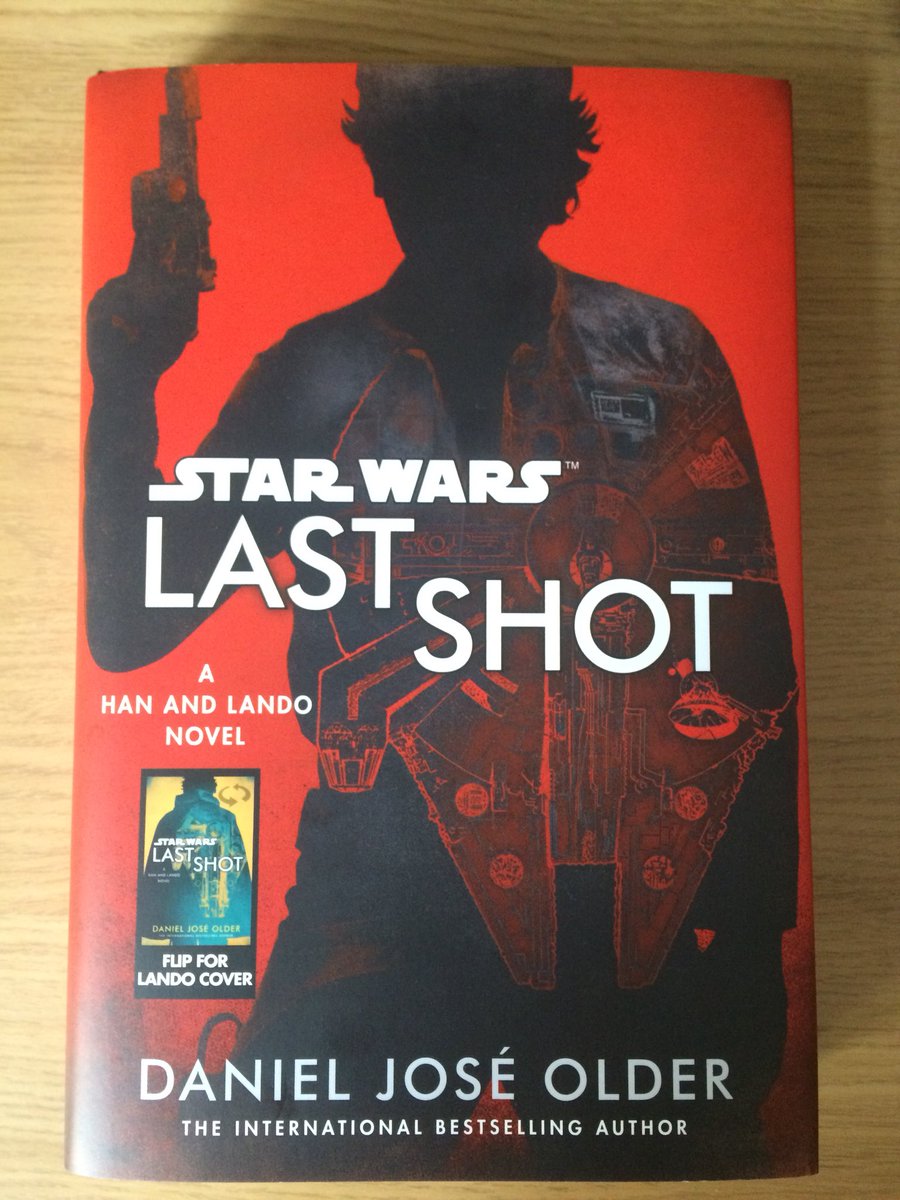 SeparatistArmy's tweet photo. Yes! It’s finally arrived and I can’t wait to get reading... Heard so many positive things about @djolder and #starwarslastshot I had to pick it up. What a beautiful cover too. Like how it’s reversible but not sure about creases and re-creasing the cover. https://t.co/9RcE52pwHn