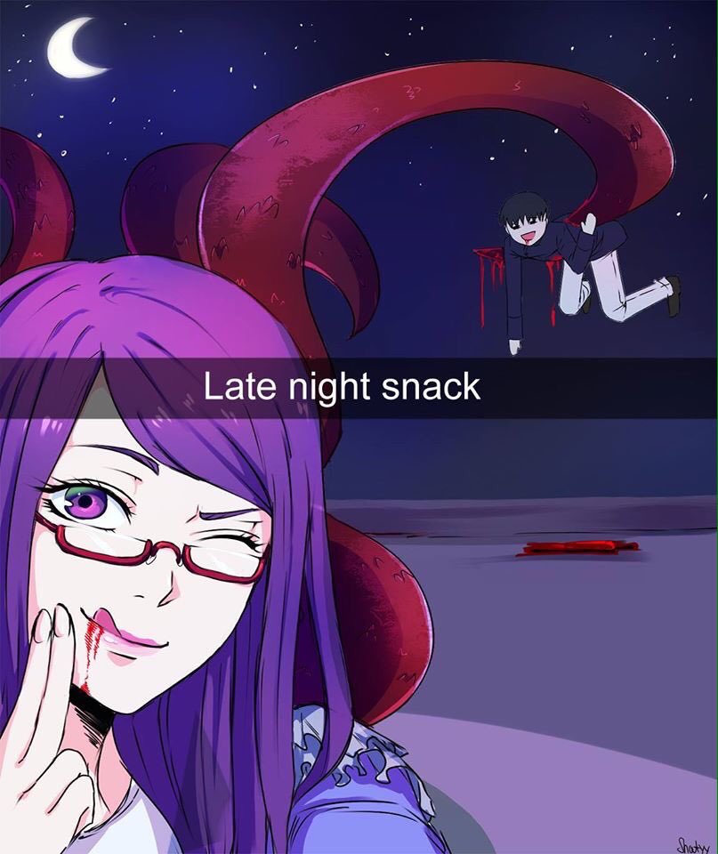 If there was Snapchat in Tokyo ghoul.