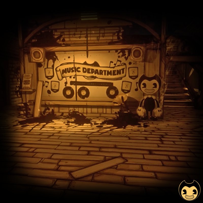 Bendy On Twitter The Music Department Got A Slick New Coat Of Pain As Well So Now I Want To Know What Tunes Are Keeping You Calm Until Chapterfour Comes Along Batim - roblox id for welcome home a batim song