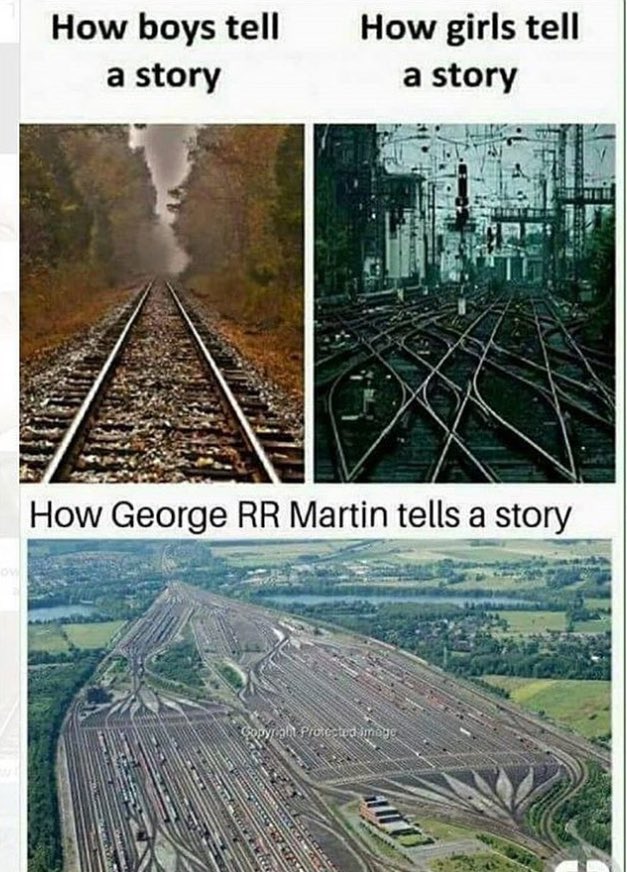 Comment George R.R Martin raconte une histoire 😅