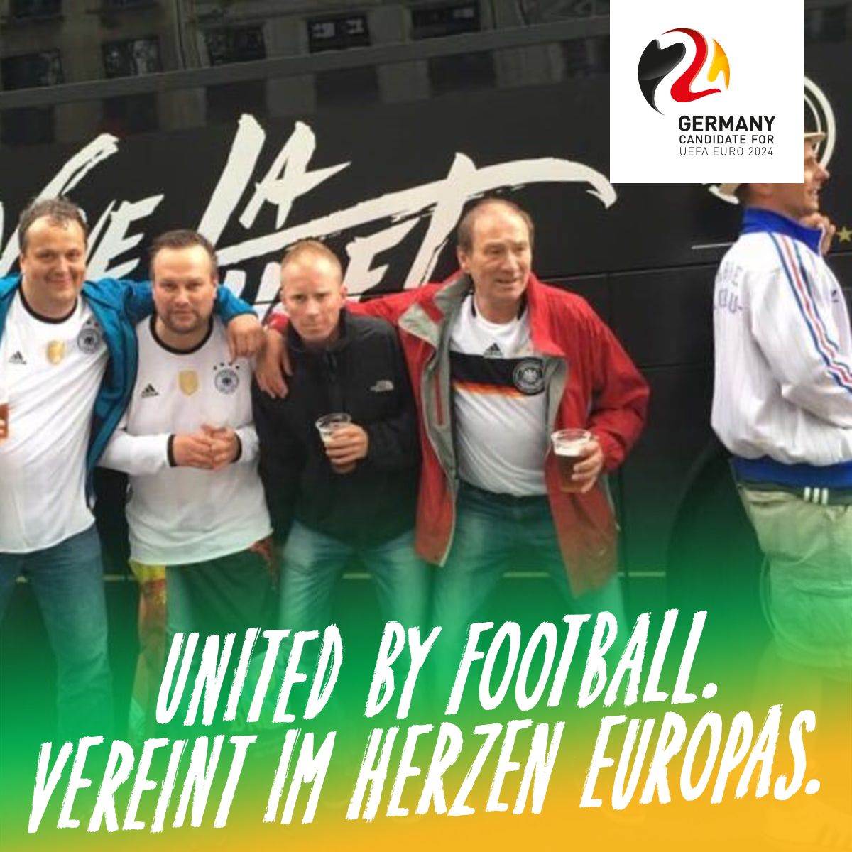 mklings's tweet image. Fußball vereint die Menschen.
 Deutschland für die UEFA EURO 2024. #UnitedByFootball
 Sei dabei auf united-by-football.de!
