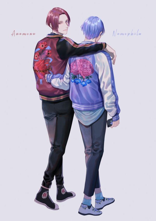 「Anemone&Nemophila 」|倉吉サム🐢5/5にじそ07のイラスト