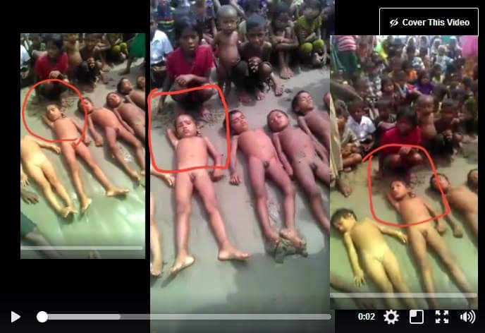 mon_carai's tweet photo. @OnlineRajan__ @DrMerle 3/ While trying to dominate, they use all kinds of fake to draw sympathy.
See: 
- "dead" #Rohingya kids
-Ro terrorist using kid he murdered to fake
-Fake grief on manly Ro folks
-Pretty pathetic photoshop to blame Burmese soldiers
Take care India. 
The thugs are coming your way. https://t.co/VOe2DNjuc9