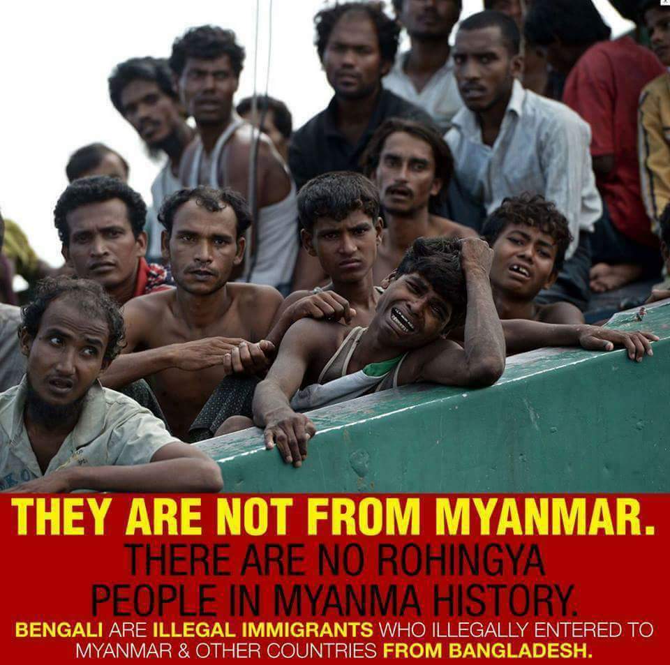 mon_carai's tweet photo. @OnlineRajan__ @DrMerle 3/ While trying to dominate, they use all kinds of fake to draw sympathy.
See: 
- "dead" #Rohingya kids
-Ro terrorist using kid he murdered to fake
-Fake grief on manly Ro folks
-Pretty pathetic photoshop to blame Burmese soldiers
Take care India. 
The thugs are coming your way. https://t.co/VOe2DNjuc9