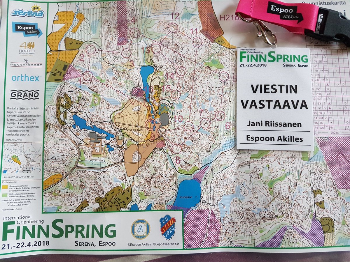 JRiissa's tweet photo. Vauhdikas ja työntäyteinen #finnspring2018 viikonloppu mukavien #espoonakilles seurakavereiden ja parin tuhannen muun #suunnistus aktiivin kanssa. https://t.co/P5JpVbfpWi