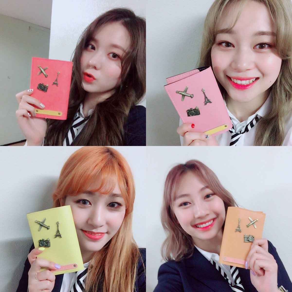 highteen_2016's tweet photo. 🎁정성가득한 선물 감사합니다🎁

하이틴 커플팬이 직접 핸드메이드로 만들어 주셨어요~🎀 
#하이틴 #뮤직뱅크 #대기실 #커플 #팬심 #감사합니다 #여권지갑 #수공예 #인증샷 #혜주 #은진 #혜빈 #세아 #kpop #girlgroup  #timing #highteen #hyejoo #eunjin #hyebin #se_a https://t.co/OAiqoUIVB8
