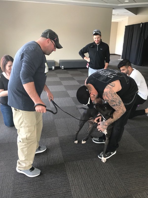 CustomK9Unltd's tweet photo. Great time with @BrantleyGilbert in Salem, VA and Pikeville, KY for a great cause. Giving dogs to U.S. Veterans. #dogsforvets #theo esthatlikemetour #dav #pedigree #murrayvillevet #aspca #atlantahumainesociety https://t.co/I3umLAUb1J