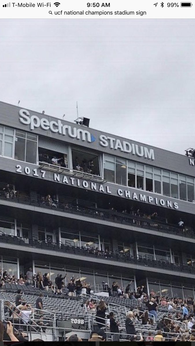railpilot2008's tweet image. The whole UCF as National Champions was a fun way to troll the Power 5 conferences and the bogus “committee” chosen final 4 but actually putting signage in Spectrum Stadium is a bit much IMHO.                         #TimeToMoveForward