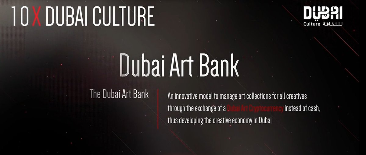 DXBMediaOffice's tweet photo. Sheikha Latifa bint Mohammed: The Dubai ArtBank initiative will help integrate the art industry more closely into the digital world and inspire the growth of a thriving creative ecosystem based out of Dubai.”
 #Dubai10X @Dubai10X @DubaiCulture https://t.co/BKivJuh75j