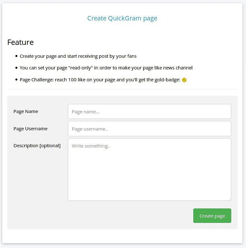 QuickGram's tweet image. 🆙 Today we are launching QuickGram 1.3

From now you can create a page with your profile

We have also introduced a challenge: reach 100 like on your page and you'll get the gold-badge.

Create your page now
Happy Social !

#quickgram #page #new #socialnetwork
#challenge #like