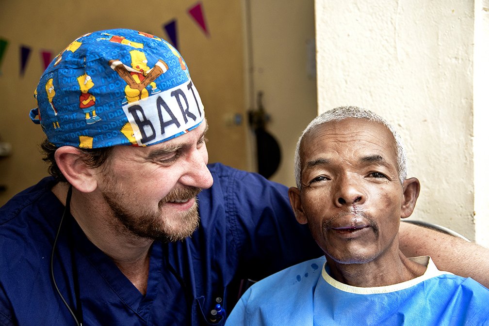 operationsmile's tweet photo. Alfred lived for 52 years with his cleft condition. He never knew surgery was possible until one day a patient advocate knocked on his door and let him know that #OperationSmile could provide him with free, safe surgery. #mega4 #Madagascar https://t.co/QKYws2x8lV