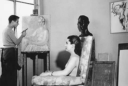 Arteymas_'s tweet photo. Juan Soriano pintando el retrato de Guadalupe "Pita" Amor (1918-2000) https://t.co/kws1u8wZwt