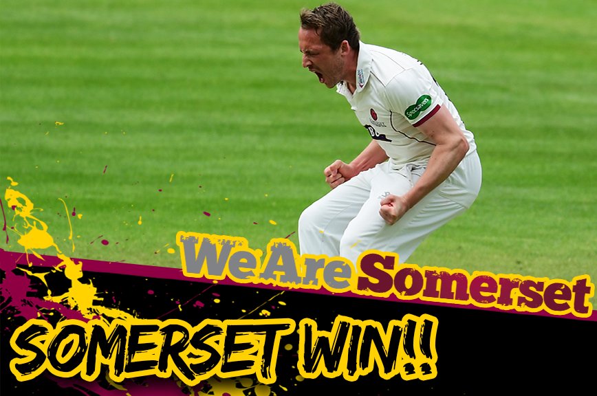 SOMERSET WIN BY 83 RUNS!!!! 🍾🍾🍾

#WeAreSOMERSET