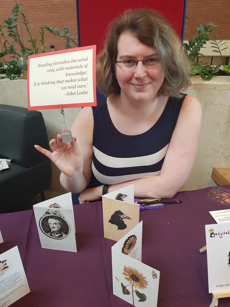 miss_wisdom's tweet photo. .@iRNY has brought lots of @Badgical badges and brooches to #LibraryofIdeas https://t.co/rQUGQNXCIt