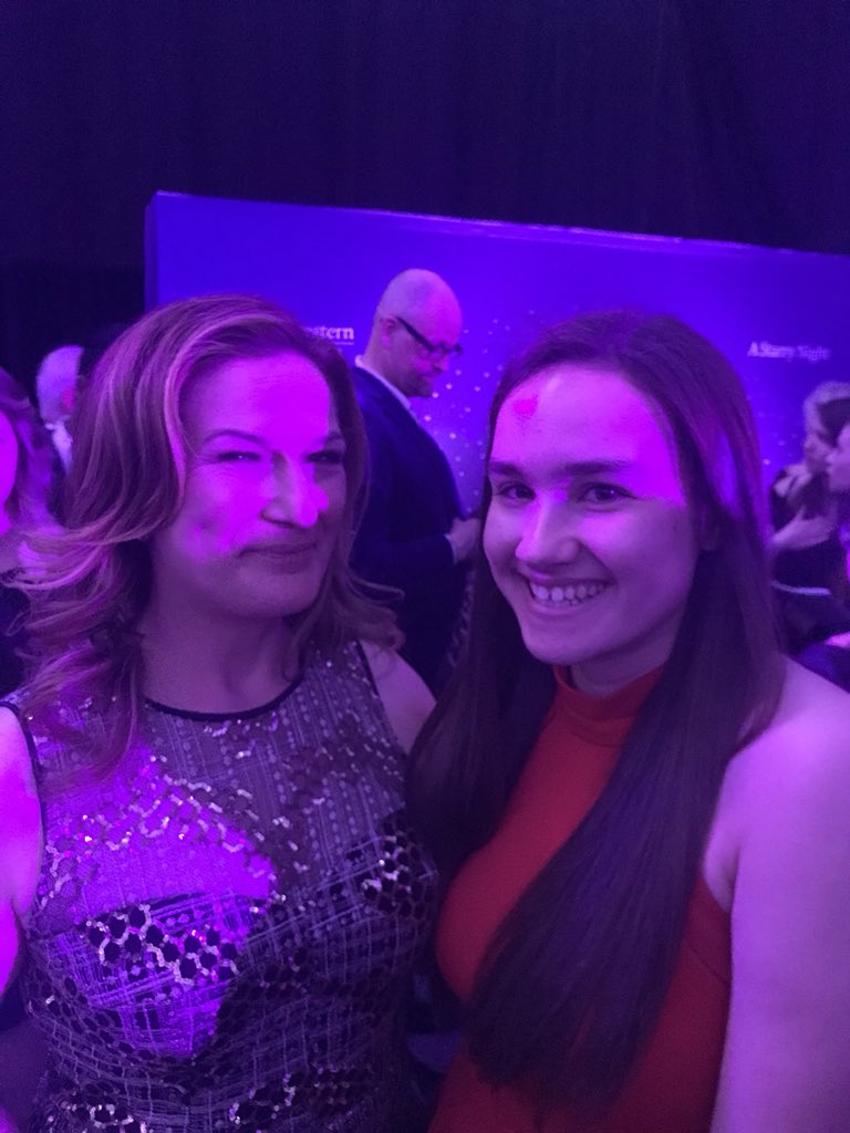 debjasnoch's tweet photo. My daughter had the unique opportunity to chat with @AnaGasteyer prior to #NUCommFest To meet one of your favorite celebrities and have her be “literally the nicest person” leaves quite an impact. Thanks, Ana! https://t.co/xjx0WImCsR