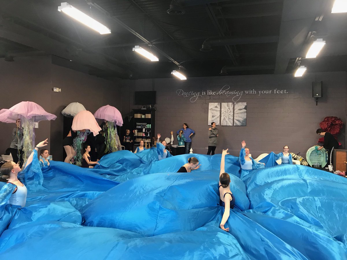 macombballet's tweet photo. Another sneak peek from yesterdayβs first full cast rehearsal for Aliceβs Adventures in Wonderland, coming May 4-5 to @macombcenter! Youβve likely never seen a #ballet #dance quite like this before #PoolOfTears https://t.co/bYJZVYusac