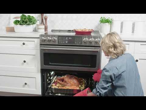 Cook like a pro with features like an induction cooktop, precision cooking probe, double-oven flexibility and WiFi connect technology in this stunning slide-in front control range. Impressive... pbxx.it/ZG4frX