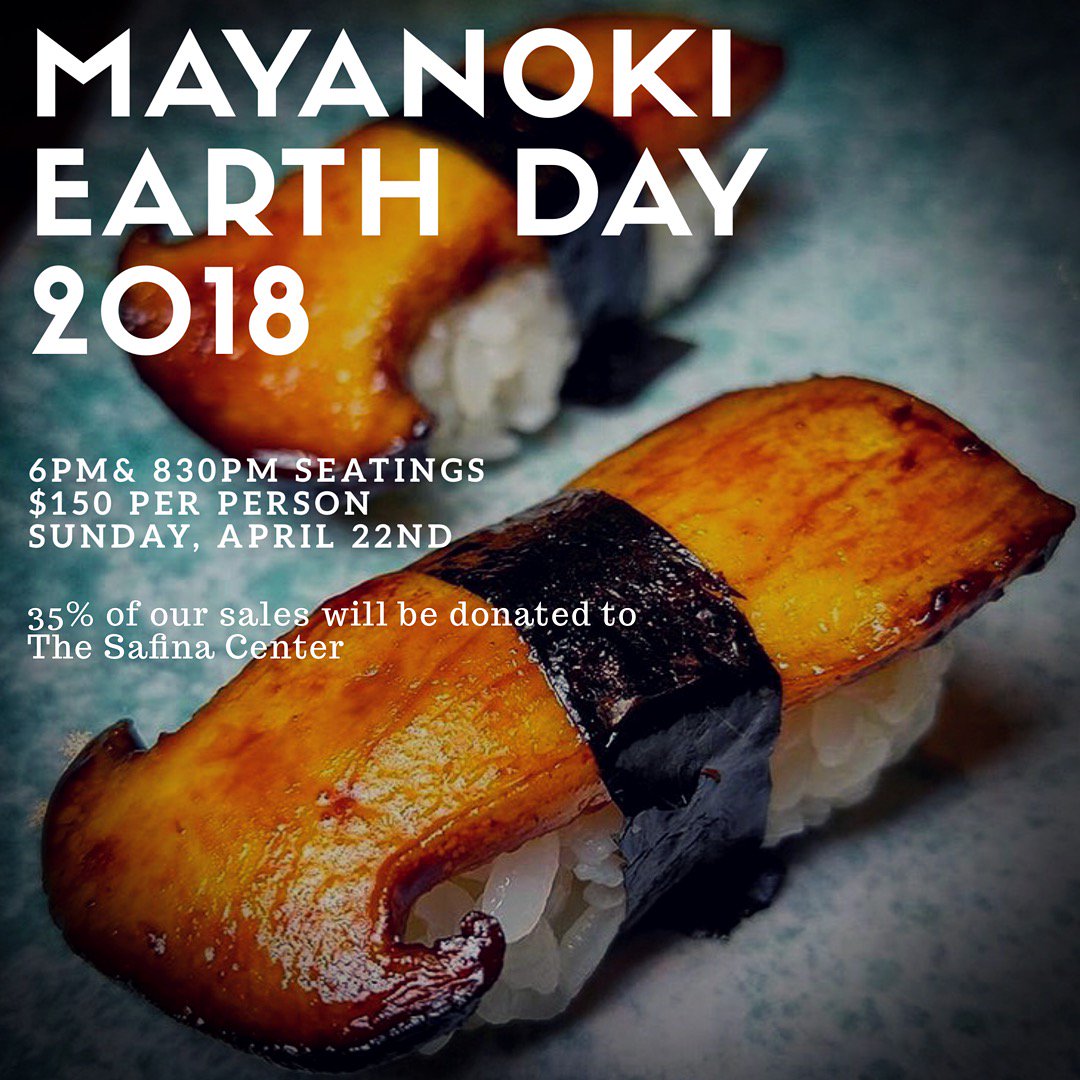 carlsafina's tweet photo. Today at #Mayanoki in #NYC: Eat good, do good! #EarthDay https://t.co/o469LTXRpl