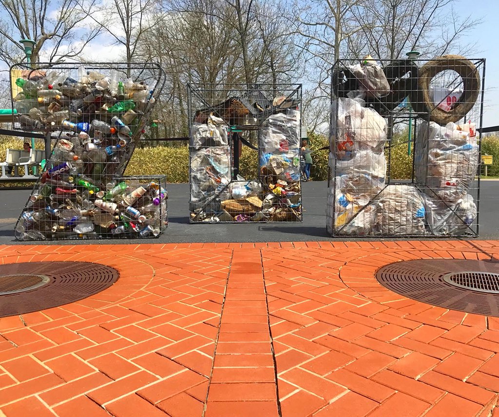 Announcing the very first #zoo #Litterletters and first project created in #indiana. @meskerparkzoo adopted #thelitterletterproject to inspire visitors to take action and show impact of #Litter this #earthday weekend! #9thstate #partyfortheplanet