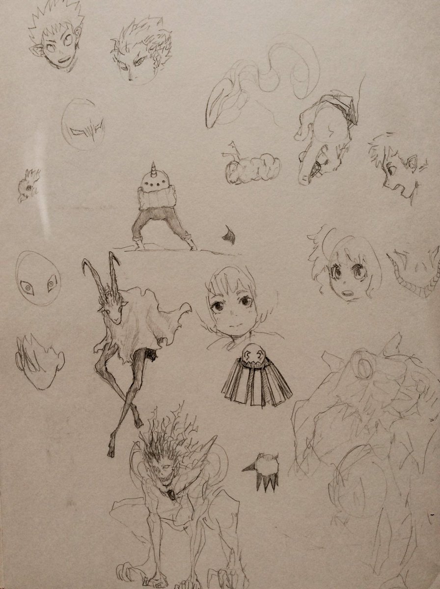 I used notebloc for the first post but I noticed some sketches were barely visible. So we're just gonna do it like this 