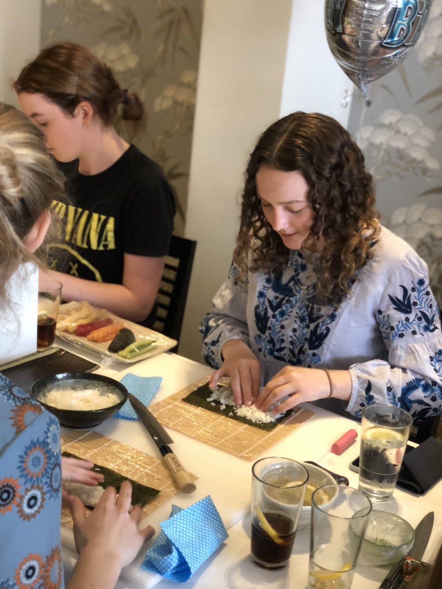 Great fun this afternoon with birthday #sushiclass and lunch for Isabelle Andrews and friends. Let me know if we can help you celebrate an occasion.