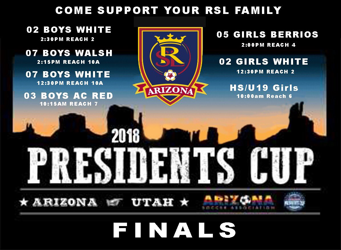 RSLArizona's tweet photo. Good luck to all our teams competing today!!
#AZAsOne https://t.co/n0GfawX9zW