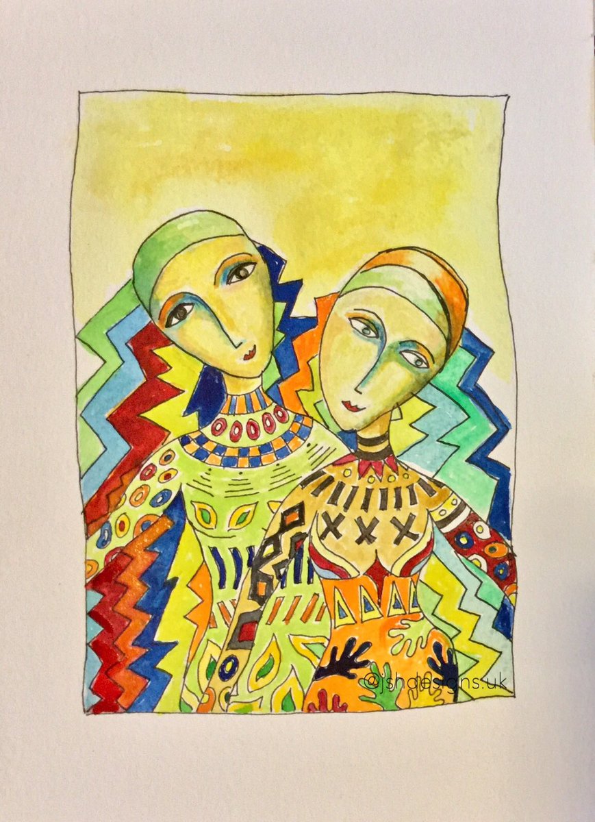 Trying my image with #Watercolour #womensart #patterns #artist  itunes.apple.com/us/app/ezy-wat…