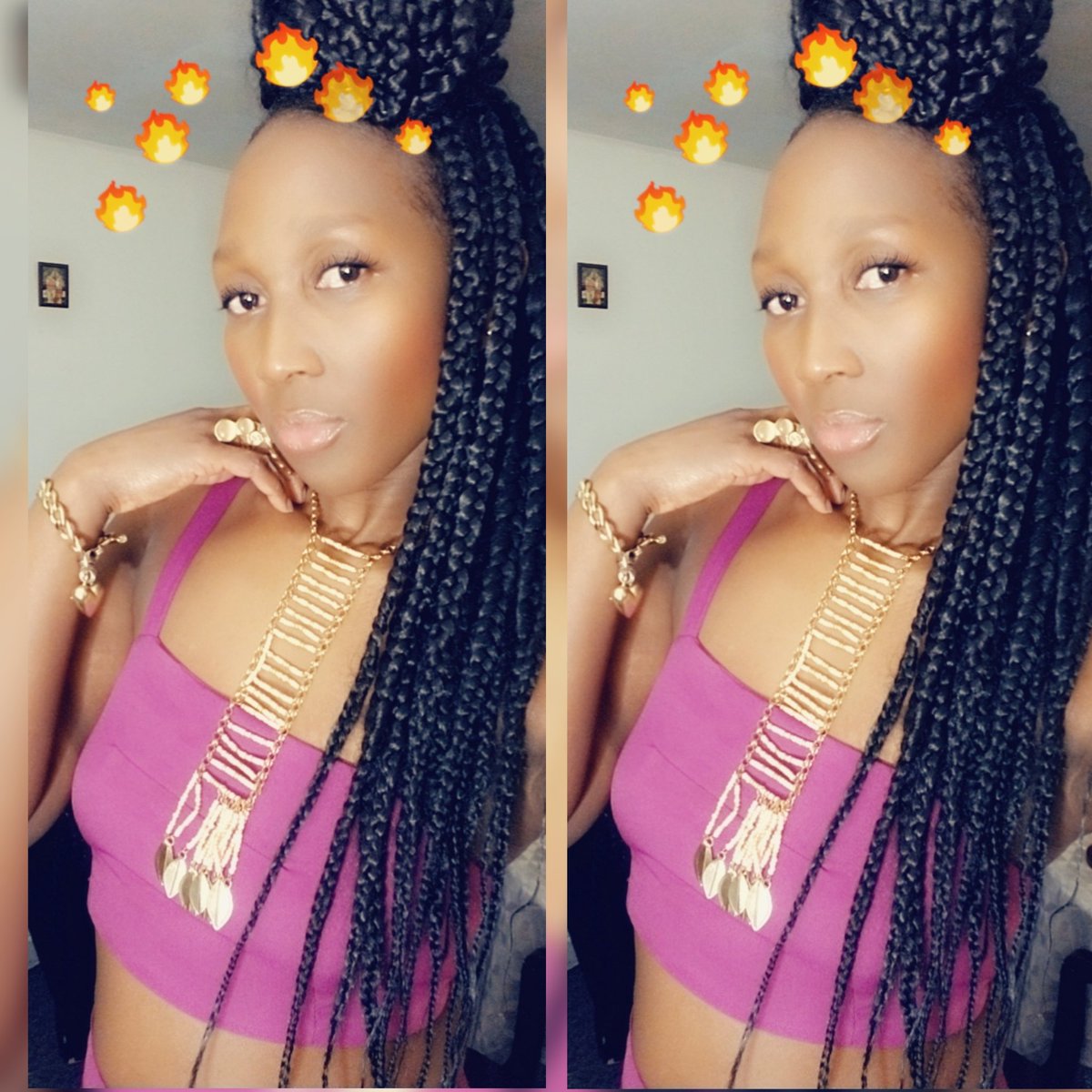 MelaEla's tweet image. This little light of mine, I'm gonna let it shine 💫💫
#HighOnLife 🙏🏿🙏🏿
#BraidsLife 👸🏾😍👸🏾