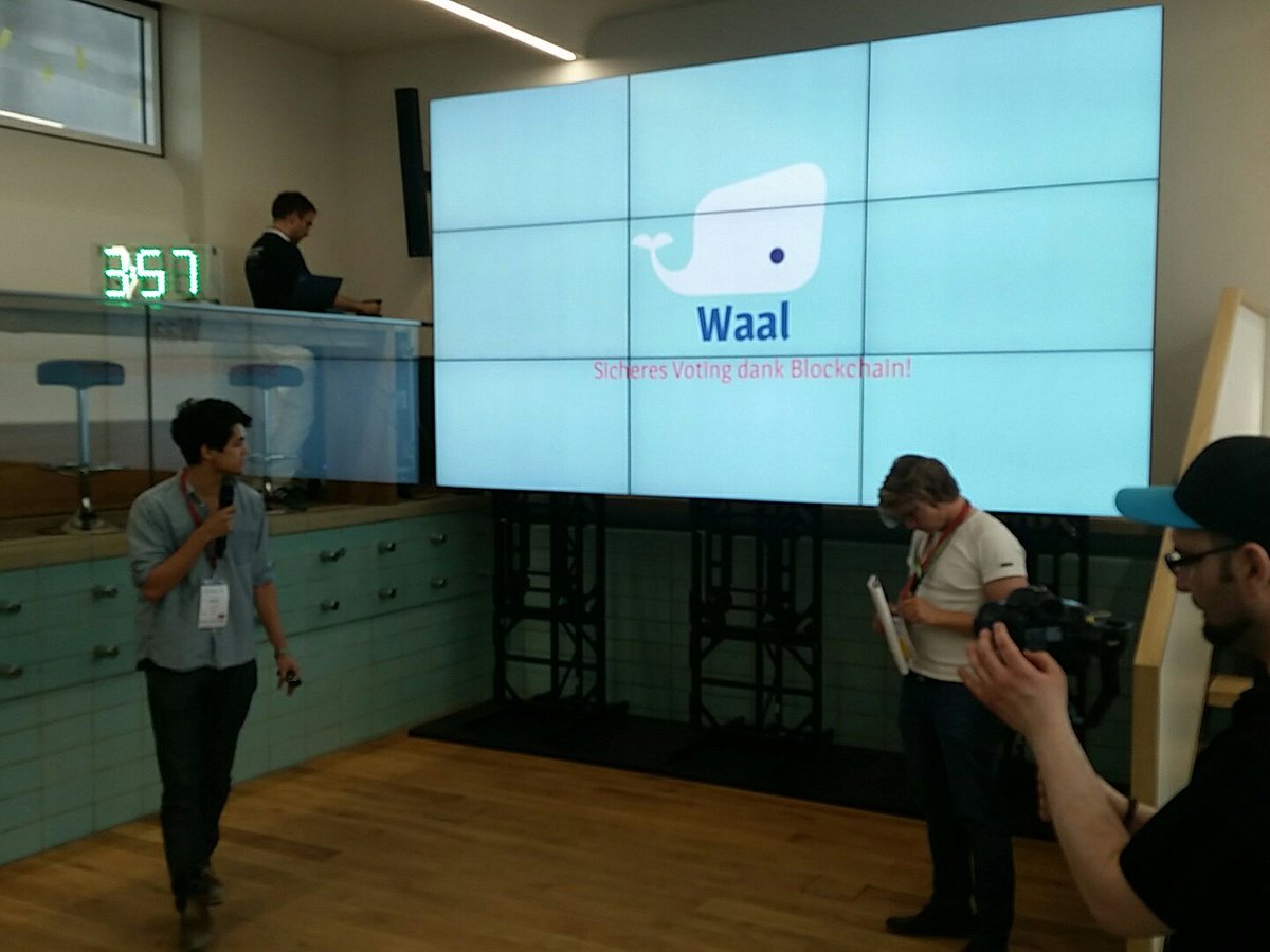 Pitch No 5 #SWRN18: Waal - secure voting with the #Blockchain