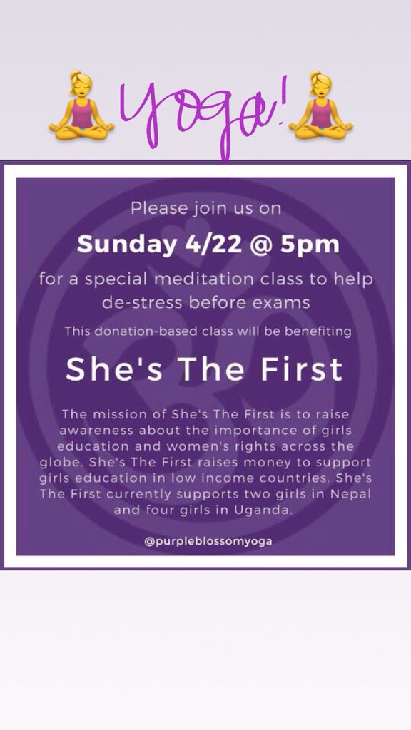 FREE YOGA CLASS IS TODAY! We will see you at 5! #sweatforSTF