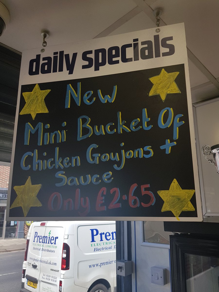 paoloschippy's tweet photo. Our special at the moment....#chicken #goujons #notkfc #specials #fishandchips #paolos #carlisle #cumbria https://t.co/lCT9EnffDI