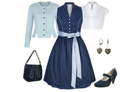 Trachtenbibel's tweet photo. Ein tolles Dirndl in Dunkelblau mit hellblauen Akzenten und passenden Accessoires #dirndlstyle #dirndltipp https://t.co/jeVRWjwc84 https://t.co/GvcpbAA2JJ