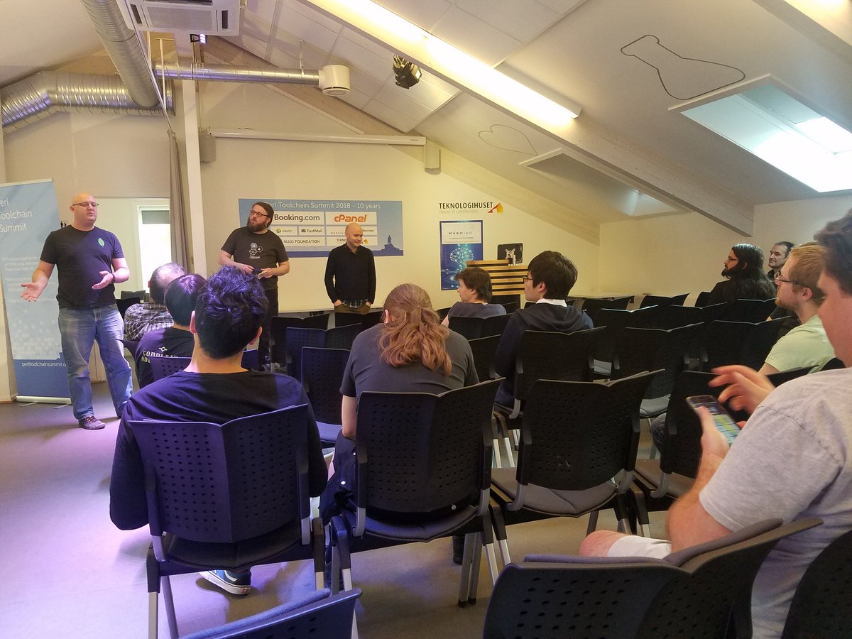 joelaberger's tweet image. Thank you to the #pts2018 organizers and sponsors! We can't thank you enough for making this event possible! #Perl @bookingcom @cPanel @elastic @FastMail @maxmind @ZipRecruiter