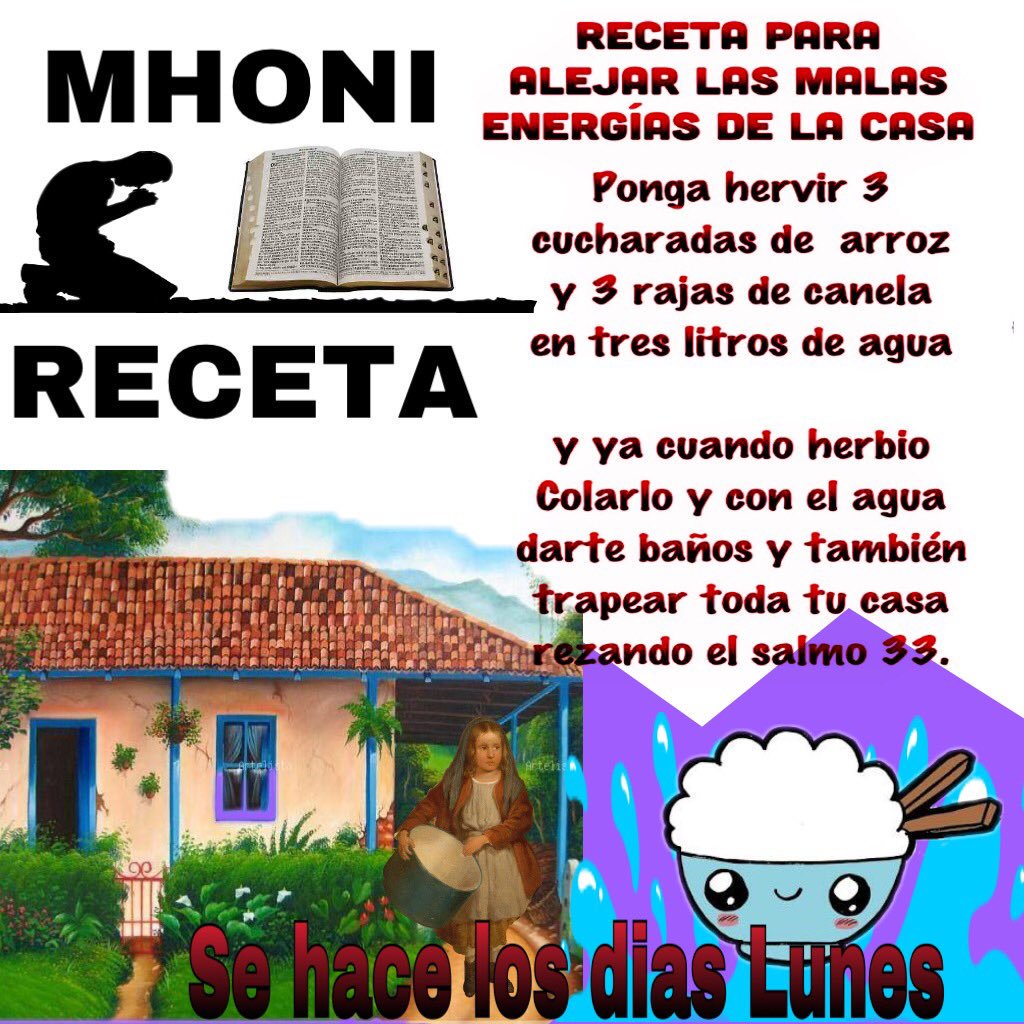 Myrian91865105's tweet photo. @ClubMhoniFans ,domingo.... dia de descanso aprovecho para compartirles y para que reunan ingredientes para mañana lunes @mhonividente nos da estos #Mhonitips y #Mhonireceta facil y económico solo tienes que hacerlo con mucha Fé. https://t.co/HoGGOm1sSQ