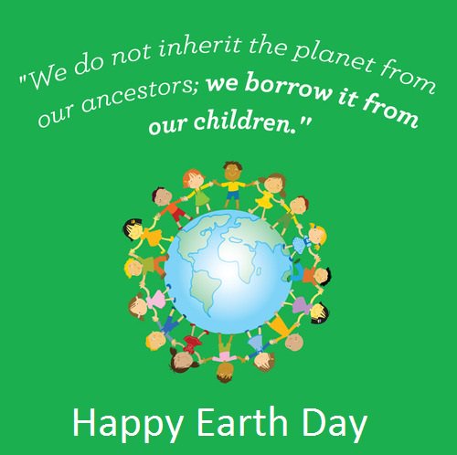 Happy Earth Day again! We couldn't have said it better ourselves...