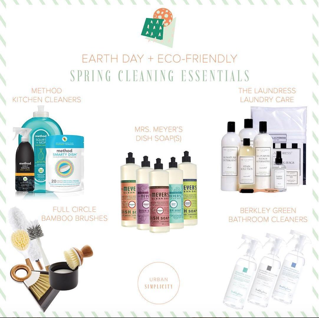 UrbanSimplicity's tweet photo. Happy #earthday ! 🌿🌎🌳[Here’s some of our favorite #ecofriendly #springcleaning products. What are some of your favorite Earth Day Essentials?? #earthday2018 #happyearthday #earth #ecofriendlyproducts #sustainableliving #sustainable #earthfriendly #greenliving #sustainability https://t.co/nfBEe5ggAk