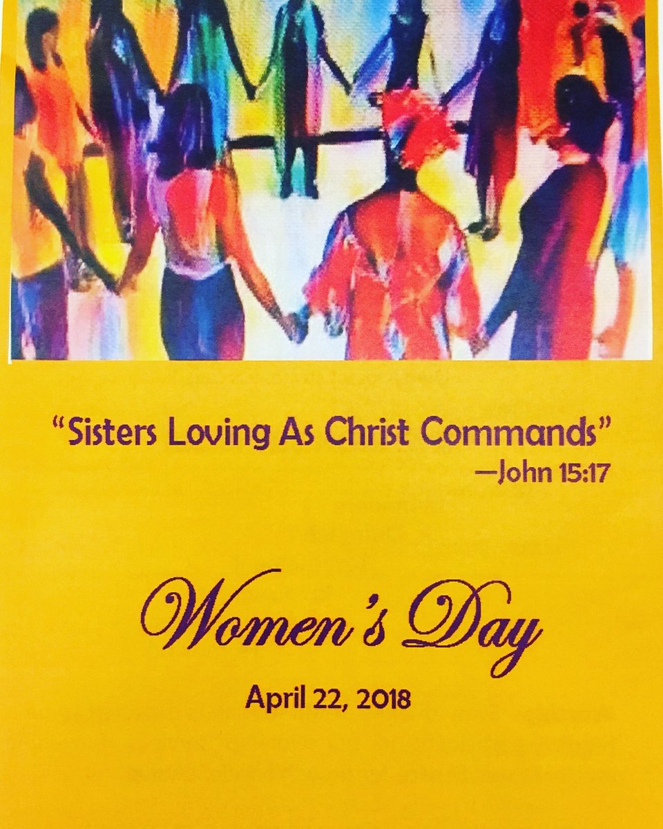 watsonar70's tweet photo. Celebrating Women’s Day 2018 @MoriahNews @luciusmdalton #SistersLovingAsChristCommands #John15:17 #MMBC #ChurchFlow #DCChurch https://t.co/brw2TQUALr