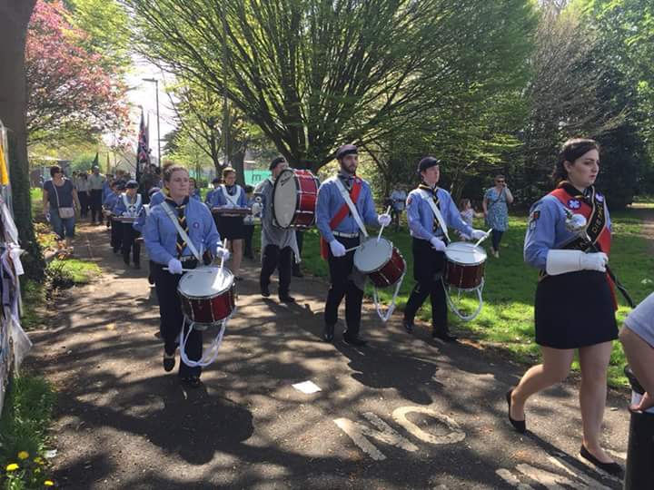 FarehamBand's tweet photo. Two St George's day parades complete, well done to all the band members. Lovely to see so many scouting groups too! https://t.co/DtxaQGEHn3